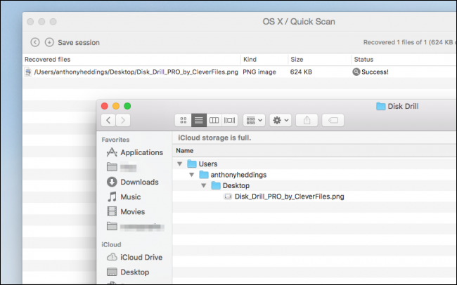 recreate a recovery file for mac osx